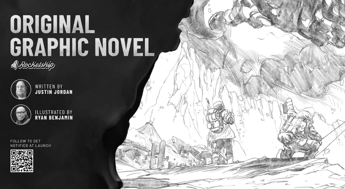 Frostpunk comic book promotional art