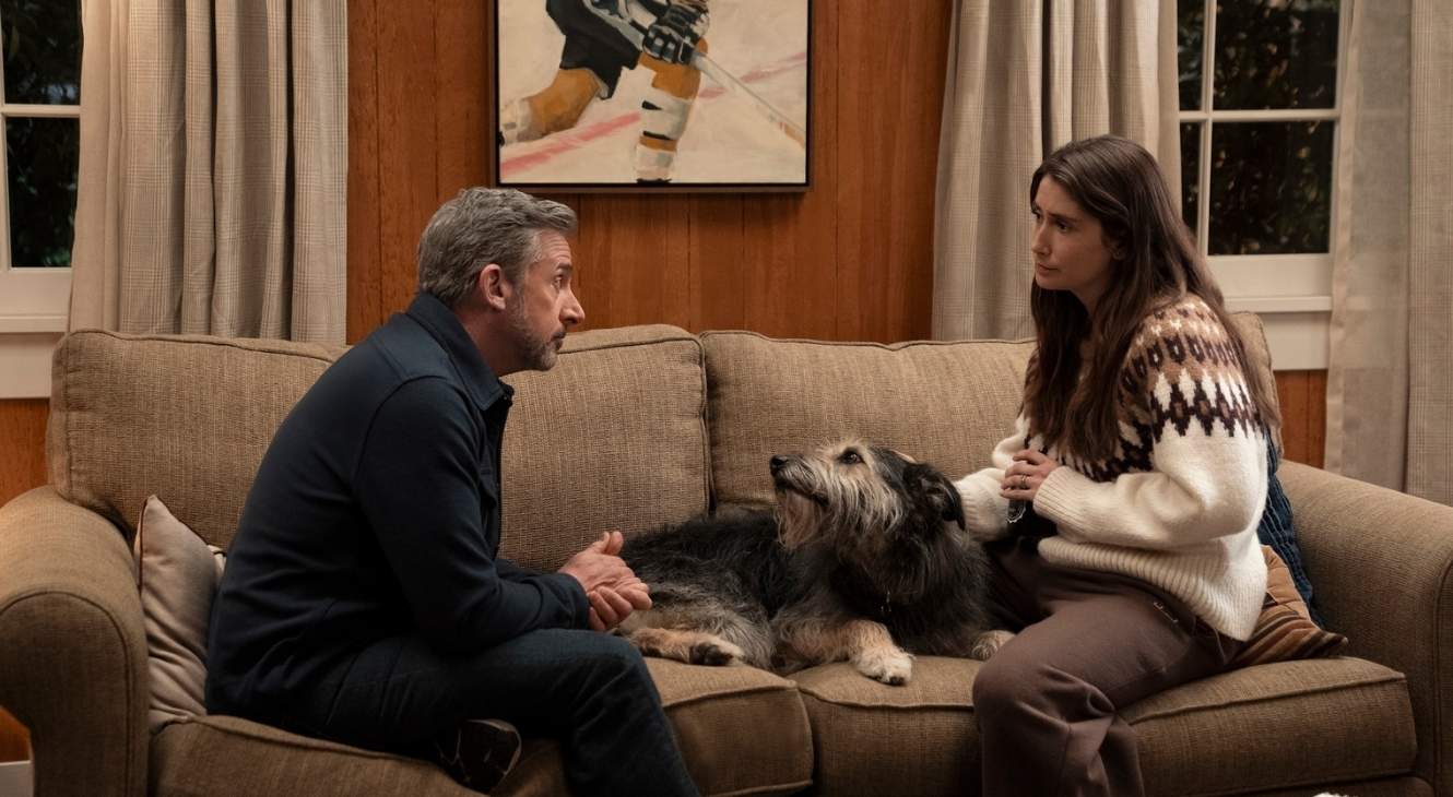 Steve Carell and Charly Clive in Rooster